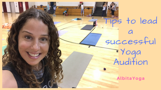 tips for yoga auditions